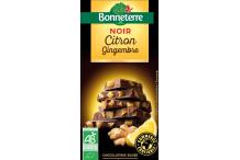 CHOCOLAT NOIR AU CITRON ET GINGEMBRE