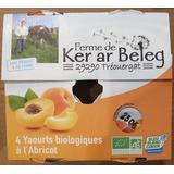 YAOURT BRASSE ABRICOT  4*125 G